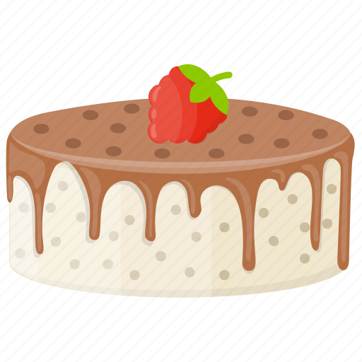 Black forest cake, chocolate sponge cake, chocolate topping, coffee cake, confectionery icon - Download on Iconfinder