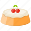 caramel cake, cherry cheesecake, confectionery, sweet food, vanilla pudding cake 