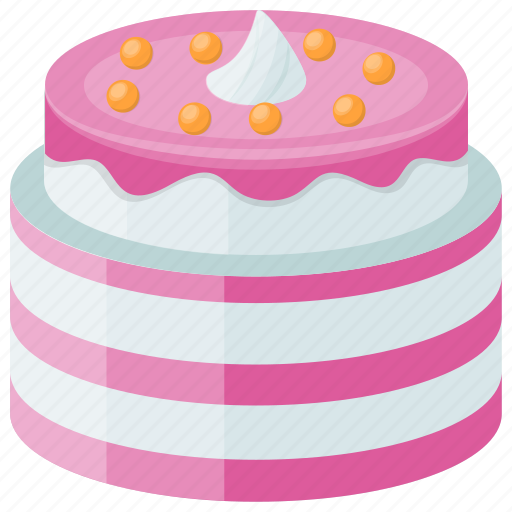 Confectionery, cream frosting, dessert cake, layer cake, strawberry cake icon - Download on Iconfinder
