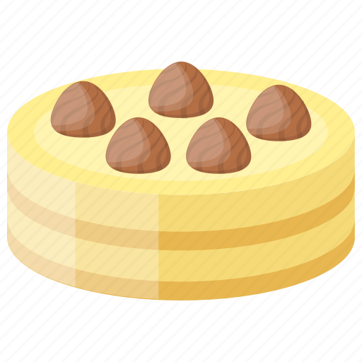 Buttercream cake, caramel cheesecake, chocolate topping, sponge cake, vanilla butter cake icon - Download on Iconfinder