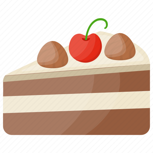 Cake slice, dessert, pastry, torte cake, vanilla cake icon - Download on Iconfinder