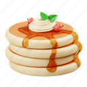 pancake, cake, sweet, breakfast, dessert, food, tasty