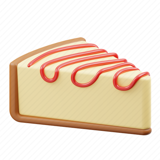 Cheese, cake, cheese cake, food, sweet, dessert, tasty 3D illustration - Download on Iconfinder
