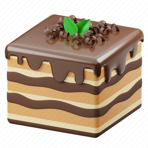 Tiramisu, cake, italian dessert, traditional, italian, dessert, sweet 3D illustration - Download on Iconfinder