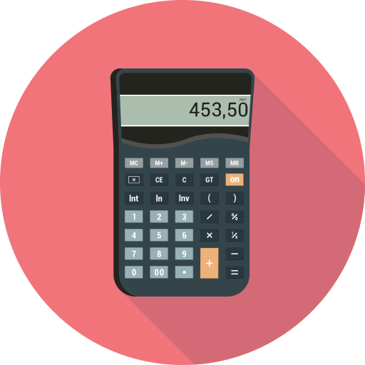 Calc, calculate, calculater, device, operation, tool icon - Free download