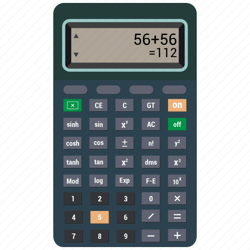 Calculate Calculator Math Numbers Icon