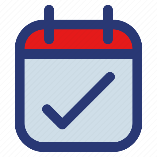 Calendar, checked, date, deadline, event, plan, schedule icon - Download on Iconfinder