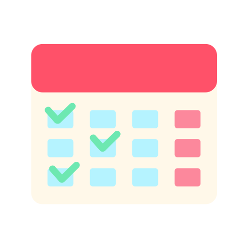 Calendar, checklist, date, schedule, event, time, clock icon - Free download