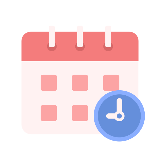 Calendar, clock, time, watch, timer, alarm, date icon - Free download