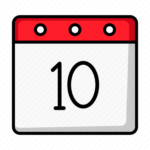 Ten, days, date, day, appointment, schedule, calendar icon - Download on Iconfinder
