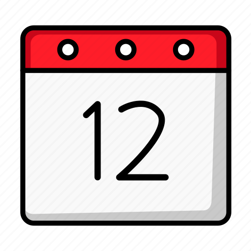 Twelve, days, date, day, appointment, schedule, calendar icon - Download on Iconfinder