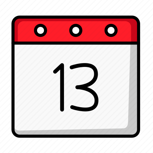 Calendar, thirteen, date, schedule, days, appointment, event icon - Download on Iconfinder