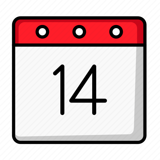 Calendar, date, fourteen, schedule, days, appointment, event icon - Download on Iconfinder