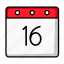 calendar, sixteen, date, schedule, days, appointment, event 