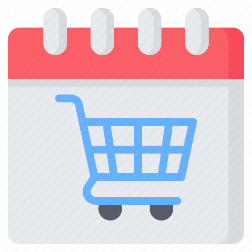 Shopping, time, day, schedule, calendar, cart, shop icon - Download on Iconfinder