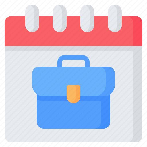 Business, day, working, time, schedule, calendar, briefcase icon - Download on Iconfinder