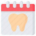 dental, checkup, dentist, medical, tooth, calendar, schedule
