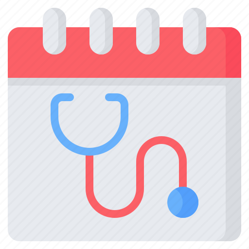 Medical, checkup, health, doctor, stethoscope, calendar, schedule icon - Download on Iconfinder