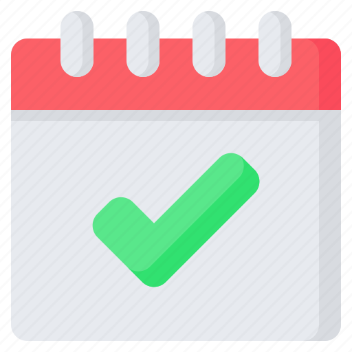 Checked, calendar, check, day, date, event, schedule icon - Download on Iconfinder