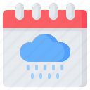 rainy, season, rain, weather, day, month, calendar