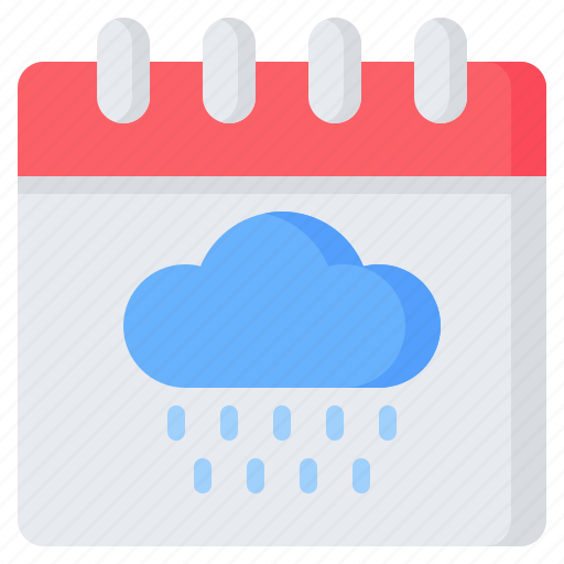 Rainy, season, rain, weather, day, month, calendar icon - Download on Iconfinder