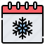 winter, season, snow, snowflake, calendar, date, time 