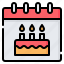 birthday, celebration, anniversary, party, cake, calendar, day 