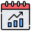 monthly, report, business, chart, bar chart, profit, calendar 