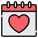 romantic, date, day, calendar, wedding, love, heart