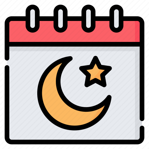 Ramadan, fasting, eid mubarak, islam, muslim, pray, calendar icon - Download on Iconfinder