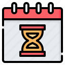 deadline, clock, hourglass, sand clock, calendar, date, time