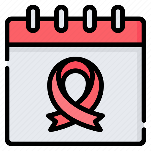 Awareness, day, world aids, aids, ribbon, calendar, event icon - Download on Iconfinder