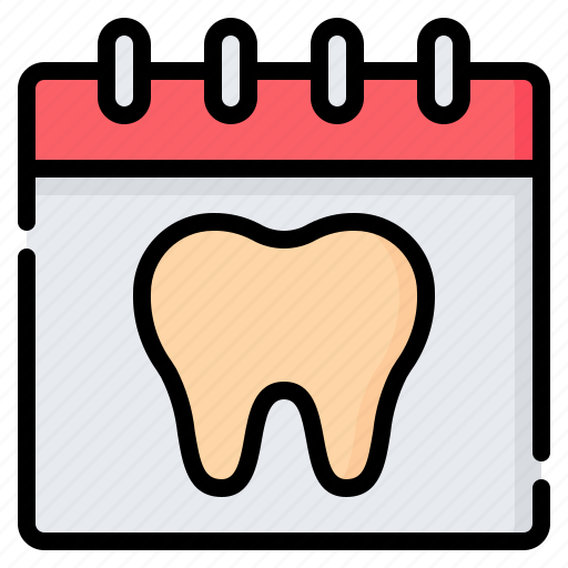 Dental, checkup, dentist, medical, tooth, calendar, schedule icon - Download on Iconfinder