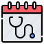 medical, checkup, health, doctor, stethoscope, calendar, schedule 