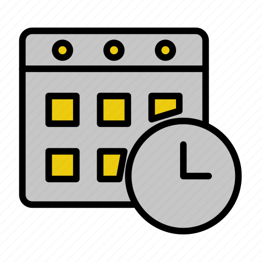 Calendar, date, appointment, clock, date and time, month, watch icon - Download on Iconfinder
