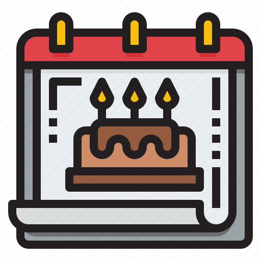 Birthday, party, celebration, calendar, schedule, date, time icon - Download on Iconfinder