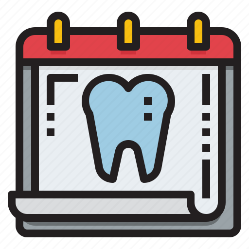 Dentist, dental, tooth, calendar, date, schedule, time icon - Download on Iconfinder