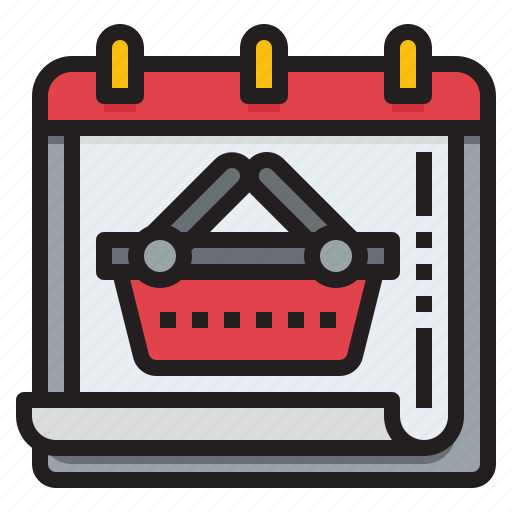 Shopping, cart, ecommerce, calendar, schedule, time, date icon - Download on Iconfinder