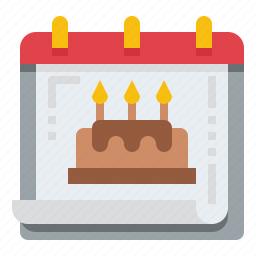 Birthday, party, celebration, calendar, schedule, date, time icon - Download on Iconfinder