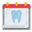 dentist, dental, tooth, calendar, date, schedule, time 