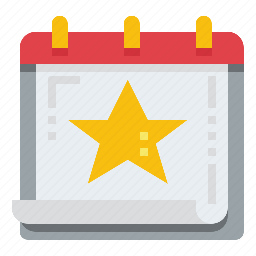 Favorite, star, bookmark, calendar, schedule, date, time icon - Download on Iconfinder