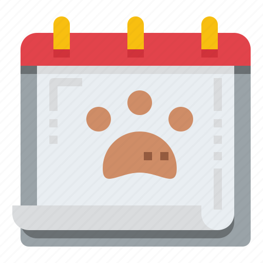 Pets, animals, pet, calendar, date, schedule, time icon - Download on Iconfinder