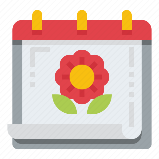 Spring, flower, calendar, date, schedule, day, time icon - Download on Iconfinder