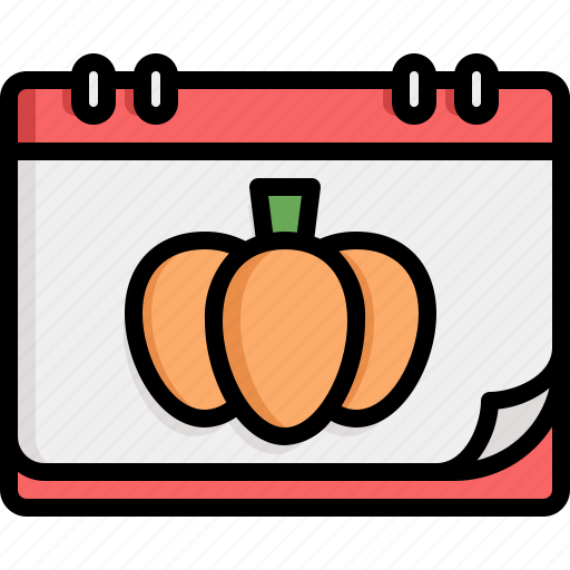 Halloween, pumpkin, calendar, date, spooky, scary icon - Download on Iconfinder