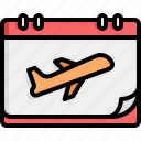 flight, travel, airplane, calendar, date, holiday, vacation