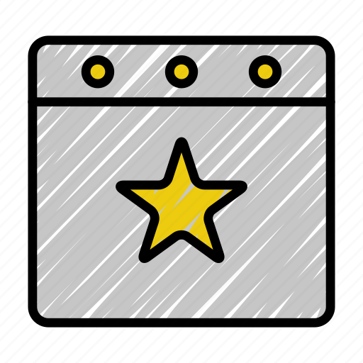 Appointment, calendar, date, favorite, month, schedule, star icon - Download on Iconfinder