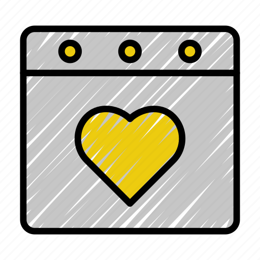 Calendar, date, heart, love, month, valentine, wedding icon - Download on Iconfinder