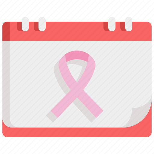 Ribbon, calendar, date, cancer, woman, day, female icon - Download on Iconfinder