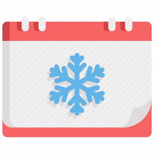 Winter, calendar, date, season, snow, snowflake, schedule icon - Download on Iconfinder