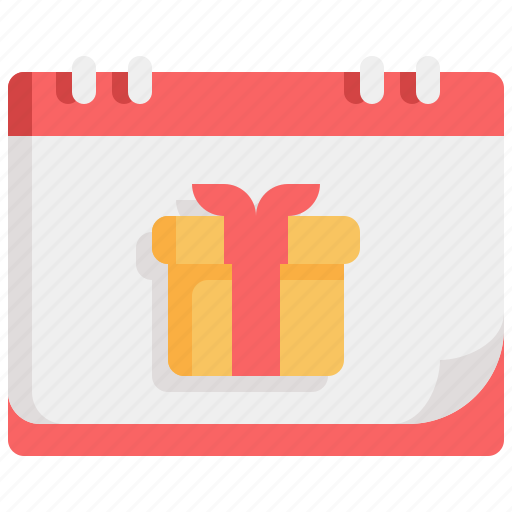 Present, calendar, date, gift, box, birthday, package icon - Download on Iconfinder